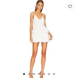 Revolve NWT NBD Katrine Sequin Mini Dress in Optic White